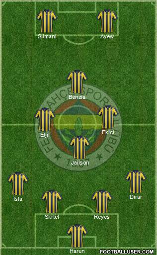Fenerbahçe SK Formation 2018
