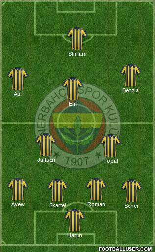 Fenerbahçe SK Formation 2018