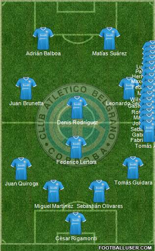 Belgrano de Córdoba football formation