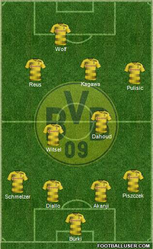Borussia Dortmund Formation 2018