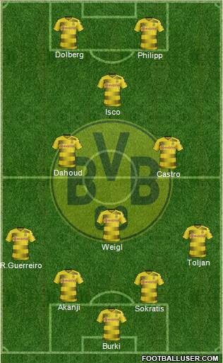 Borussia Dortmund Formation 2018