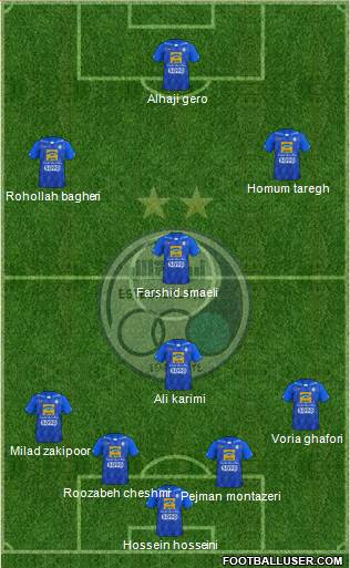 Esteghlal Tehran Formation 2018