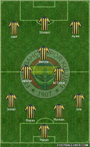 Fenerbahçe SK Formation 2018