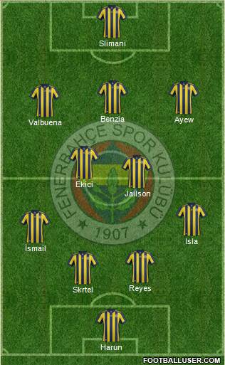 Fenerbahçe SK Formation 2018