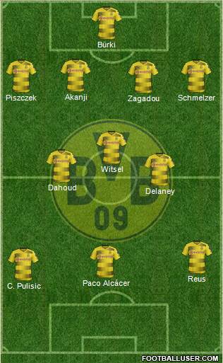 Borussia Dortmund Formation 2018