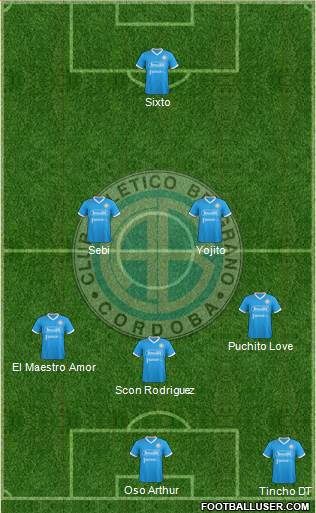 Belgrano de Córdoba football formation