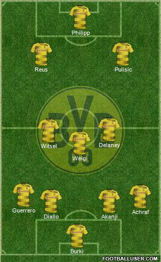 Borussia Dortmund Formation 2018