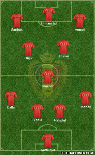 Belgium Formation 2018