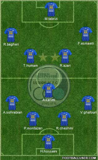 Esteghlal Tehran Formation 2018