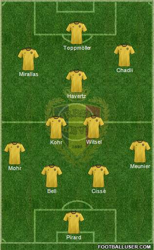 Belgium Formation 2018