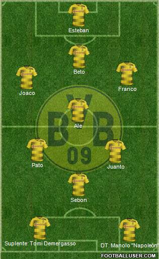 Borussia Dortmund Formation 2018