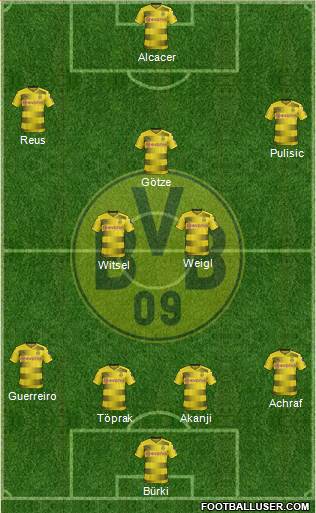 Borussia Dortmund Formation 2018