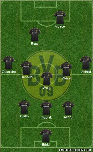 Borussia Dortmund Formation 2018