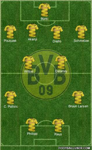 Borussia Dortmund Formation 2018