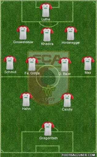 FC Augsburg Formation 2018