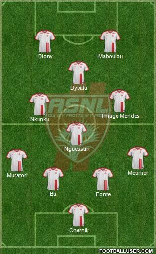 A.S. Nancy Lorraine football formation