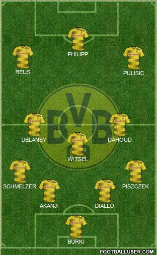 Borussia Dortmund Formation 2018