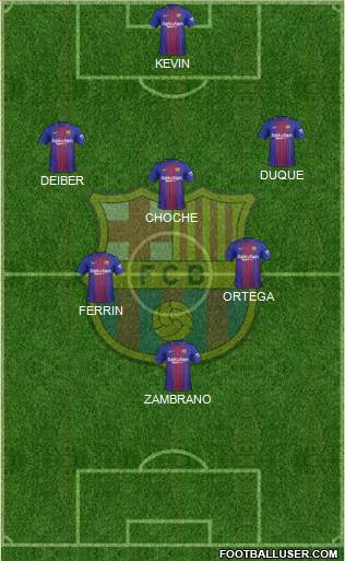 F.C. Barcelona Formation 2018
