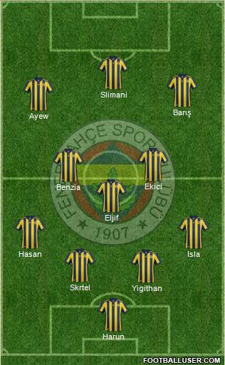 Fenerbahçe SK Formation 2018