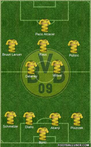 Borussia Dortmund Formation 2018