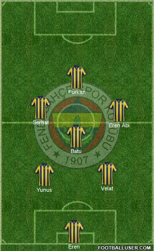 Fenerbahçe SK Formation 2018