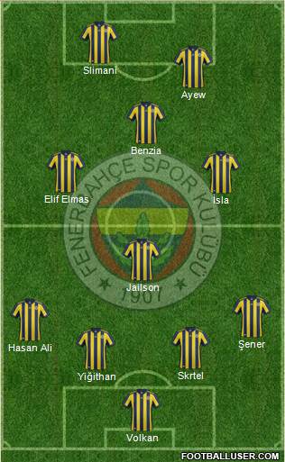 Fenerbahçe SK Formation 2018