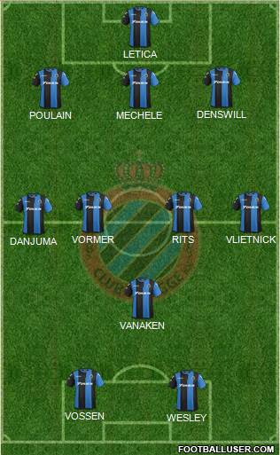Club Brugge KV Formation 2018