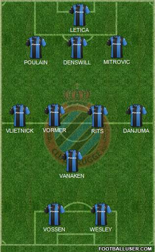 Club Brugge KV Formation 2018