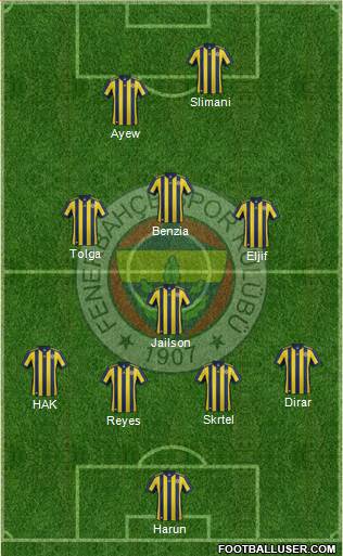 Fenerbahçe SK Formation 2018