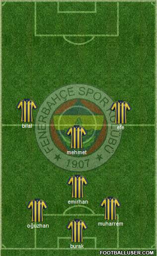 Fenerbahçe SK Formation 2018