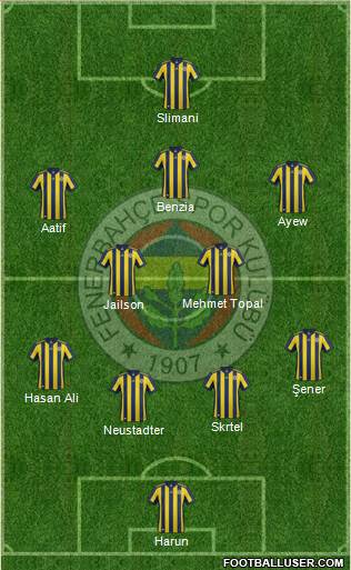 Fenerbahçe SK Formation 2018