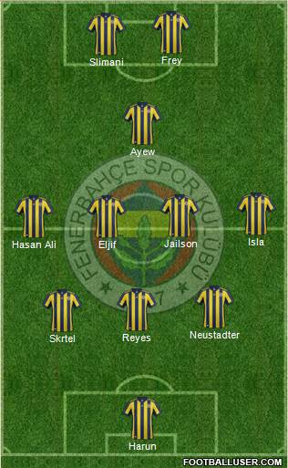 Fenerbahçe SK Formation 2018