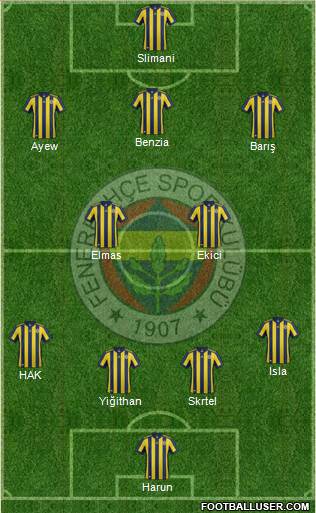 Fenerbahçe SK Formation 2018