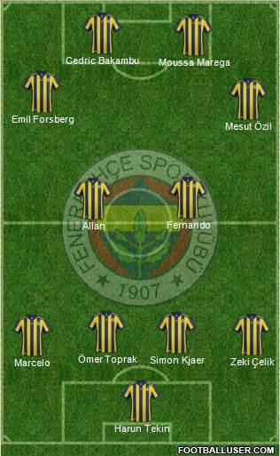 Fenerbahçe SK Formation 2018