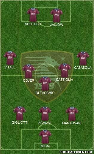 Salernitana football formation