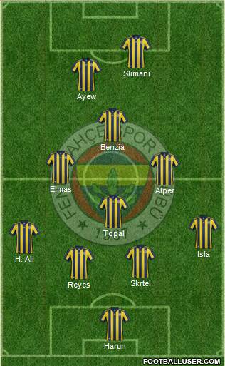 Fenerbahçe SK Formation 2018