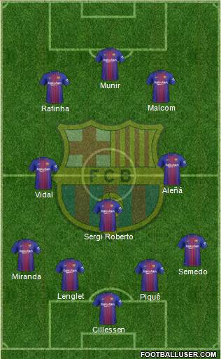 F.C. Barcelona Formation 2018