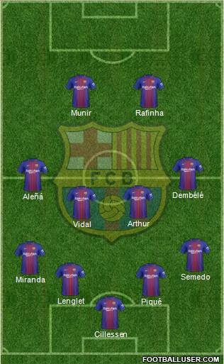 F.C. Barcelona Formation 2018