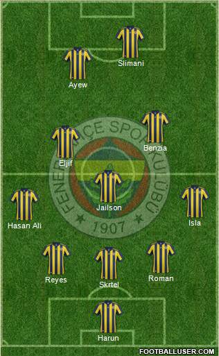 Fenerbahçe SK Formation 2018