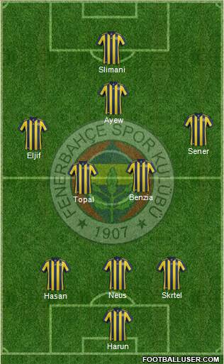 Fenerbahçe SK Formation 2018