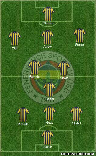 Fenerbahçe SK Formation 2018