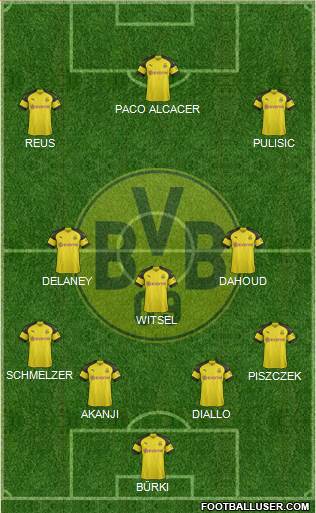 Borussia Dortmund Formation 2018