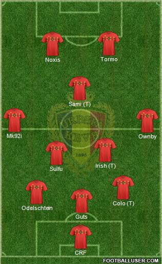 Belgium Formation 2018