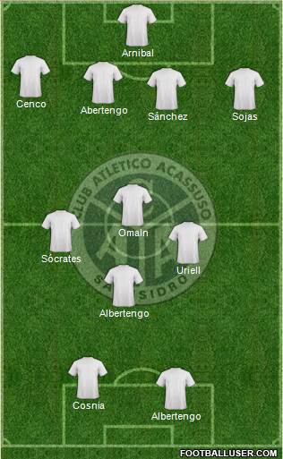 Acassuso 4-4-2 football formation