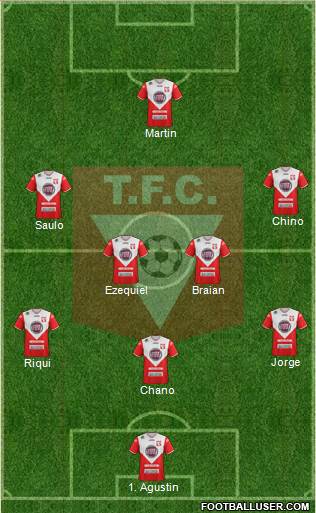 Tacuarembó Fútbol Club Formation 2018