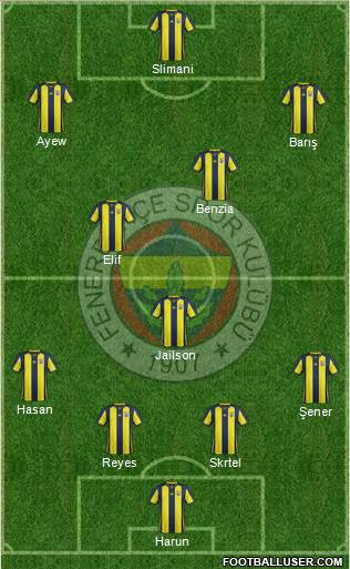 Fenerbahçe SK Formation 2018