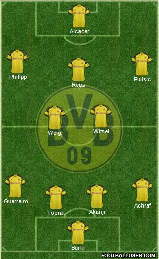 Borussia Dortmund Formation 2018