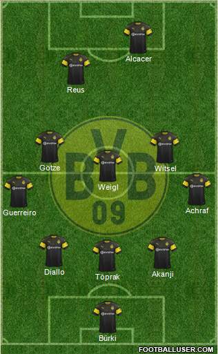 Borussia Dortmund Formation 2018