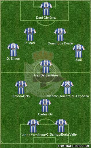 R.C. Deportivo de La Coruña S.A.D. Formation 2018
