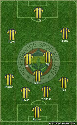 Fenerbahçe SK Formation 2018